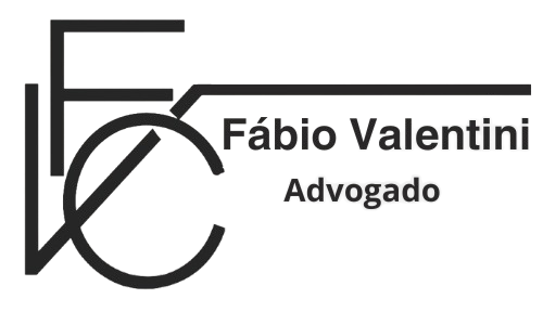 logo do advogado Fábio Valentini com desenho na cor preta